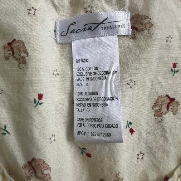 Secret Treasures Two Piece Pajama Set Small Cottagecore Coquette Farmhouse - Picture 4 of 5